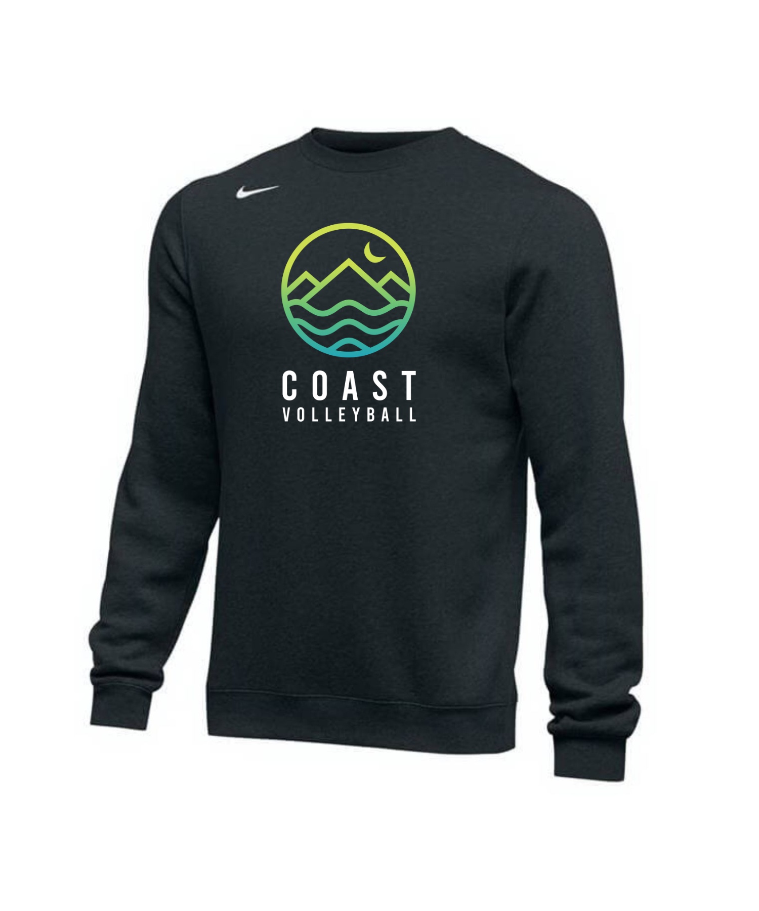 Ardiente Regeneración infierno Nike Crewneck Sweatshirt - Gradient Logo - COAST Volleyball